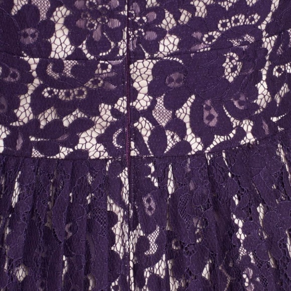 Eliza J Purple & Gold Lace Dress - Picture 4 of 8
